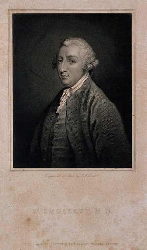 view Tobias George Smollett. Engraving by J. A. Dean, 1820, after Sir J. Reynolds.