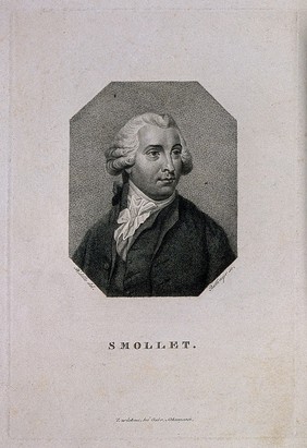 Tobias George Smollett. Stipple engraving by F. W. Bollinger after W. Ridley.