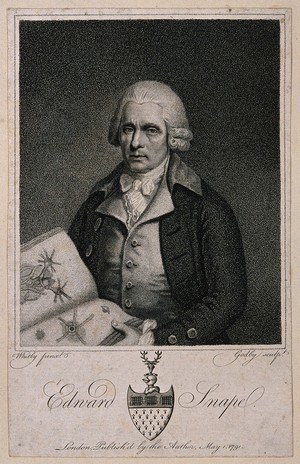 view Edward Snape. Stipple engraving by J. Godby, 1791, after W. Whitby.