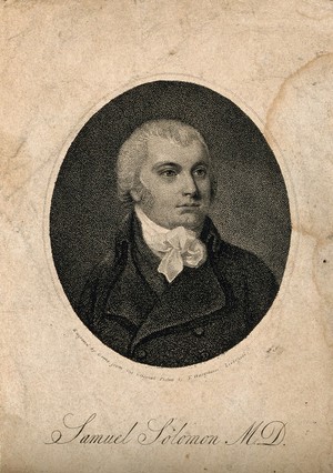 view Samuel Solomon. Stipple engraving by D. Orme after T. Hargreaves.