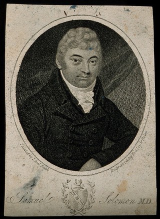 Samuel Solomon. Stipple engraving by W. Ridley and W. Holl after J. Steel.