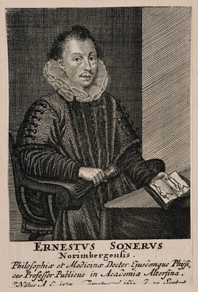 Ernst Soner. Line engraving by W. P. Kilian, 1728.