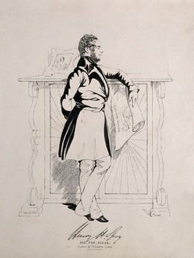 Henry Harpur Spry. Etching by C. Grant, 1828.