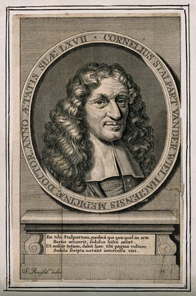 Cornelis Stalpart van der Wiel. Line engraving after S. Ruisch.