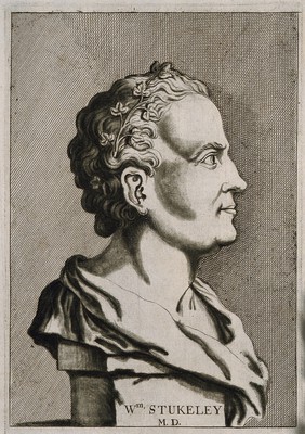 William Stukeley. Line engraving, 1776, after I. Whood, 1727.