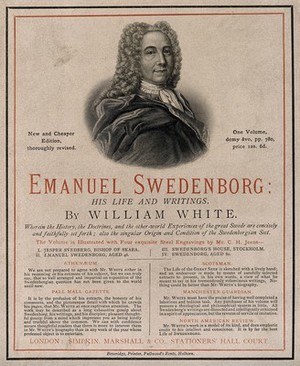 view Emanuel Swedenborg. Etching by C. H. Jeens.