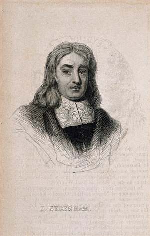 view Thomas Sydenham. Stipple engraving after Mary Beale, 1672.