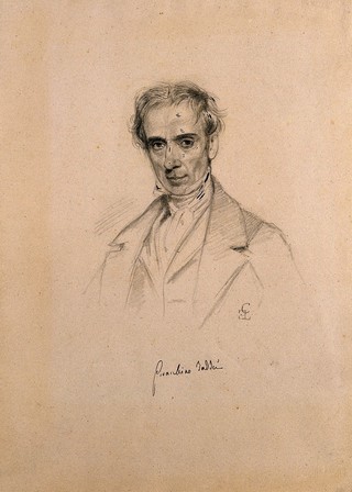 Gioacchimo Taddei. Pencil drawing by C. E. Liverati, 1841.