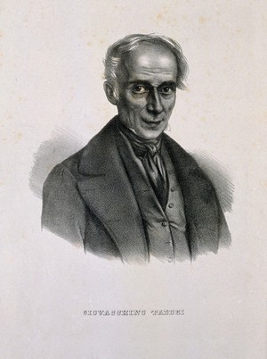 view Gioacchino Taddei. Lithograph.