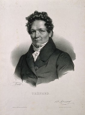 Louis-Jacques, Baron Thénard. Lithograph by N. E. Maurin.