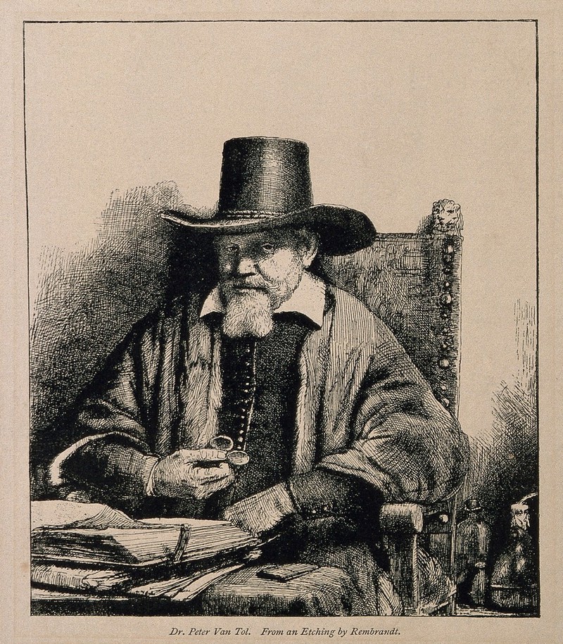 Arnout Tholinx. Process print after Rembrandt., by Rembrandt
