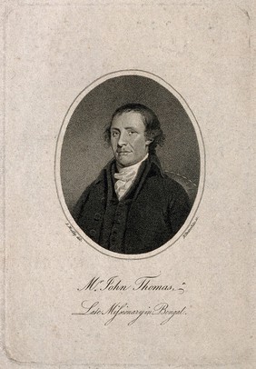 John Thomas. Stipple engraving by N. Branwhite after S. Medley.