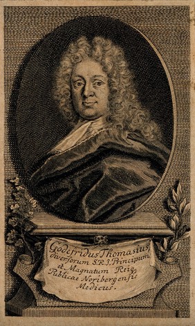 Godefridus Thomasius. Line engraving.