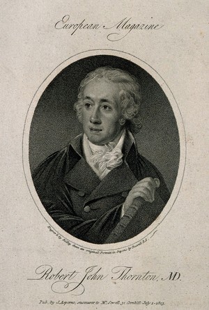 view Robert John Thornton. Stipple engraving by W. Ridley, 1803, after J. Russell.