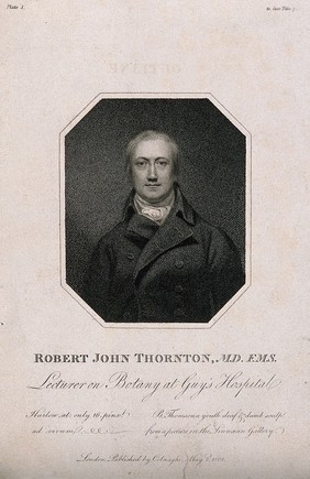Robert John Thornton. Stipple engraving by B. Thomson, 1808, after G. H. Harlow.