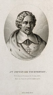 Joseph Pitton de Tournefort. Stipple engraving by A. Tardieu.