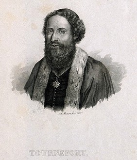 Joseph Pitton de Tournefort. Line engraving by A. Marchi.