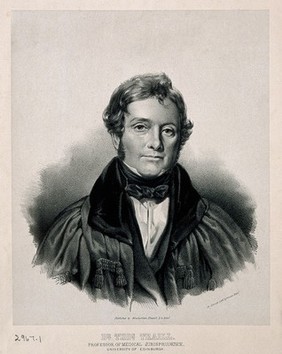 Thomas Stewart Traill. Lithograph.