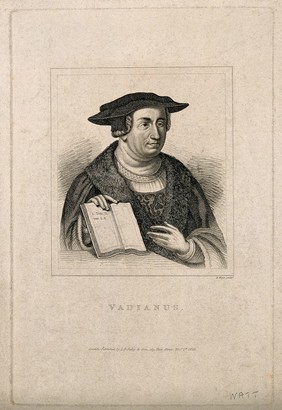 Joachim Vadianus [von Watt]. Stipple engraving by H. Meyer, 1823.