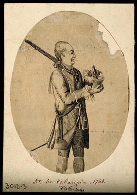 Franciscus Josephus Pahud de Valangin. Line engraving.