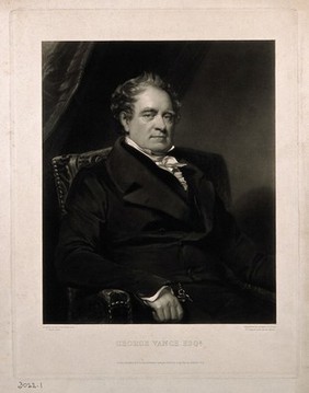 George Vance. Mezzotint by T. Lupton, 1838, after W. Gush.