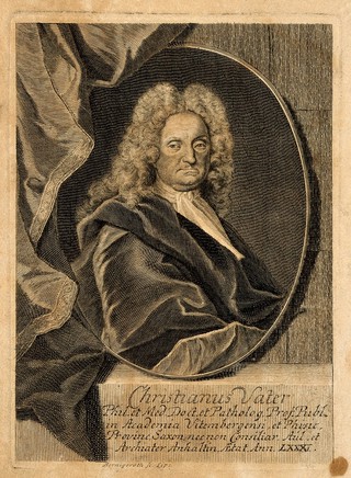 Christian Vater. Line engraving by M. Bernigeroth.