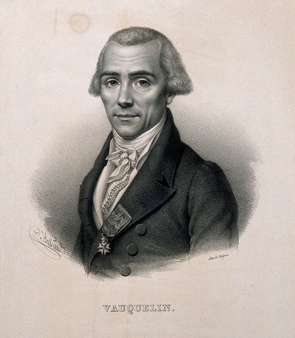Nicolas Louis Vauquelin. Lithograph by Z. Belliard after C. J. Besselièvre, 1833.