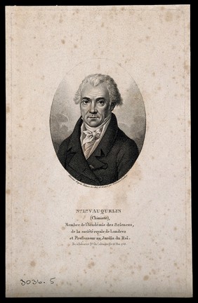 Nicolas Louis Vauquelin. Stipple engraving by A. Tardieu, 1824, after himself.