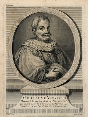 view Guillaume Vavasseur. Line engraving by S. F. Ravenet, 1749, after A. Humblot.