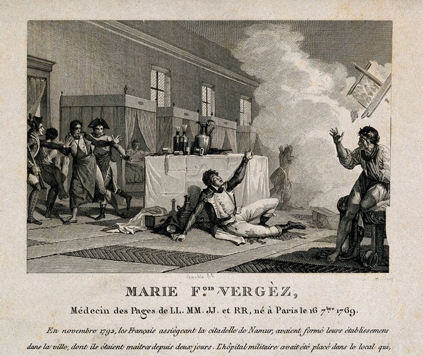 Marie-François Vergèz. Line engraving by F.L. Couché, 1807.
