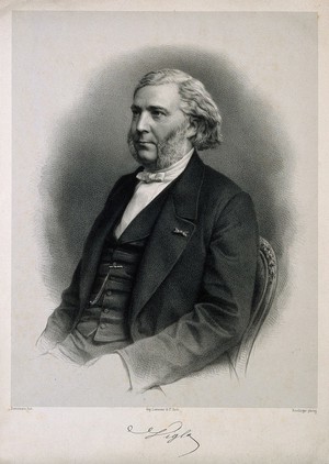 view Eugène Napoléon Vigla. Lithograph by C. Bornemann after Ch. Reutlinger.