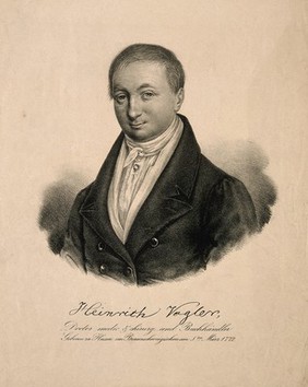 Johann Heinrich Christoph Vogler. Lithograph.