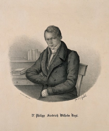 Philipp Friedrich Wilhelm Vogt. Lithograph by E. Zinck after C. Geibel.