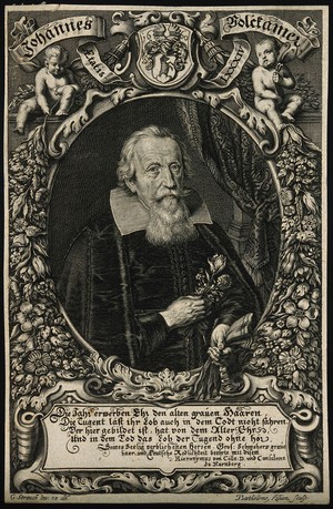 view Johannes Volckamer. Line engraving by B. Kilian, 1660, after G. Strauch.