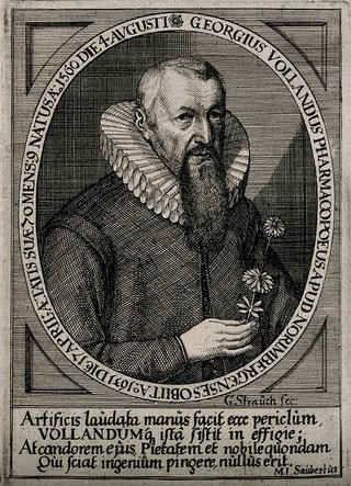 Georg Volland. Line engraving by G. Strauch.
