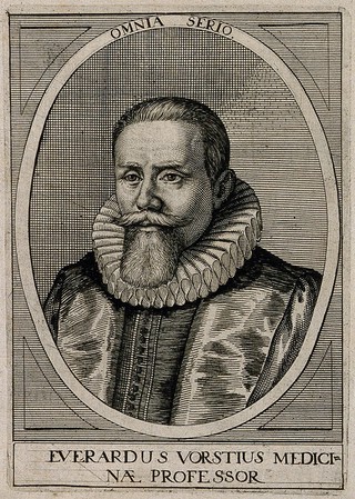 Aelius Everhardus Vorstius. Line engraving by S. Furck, 1650.