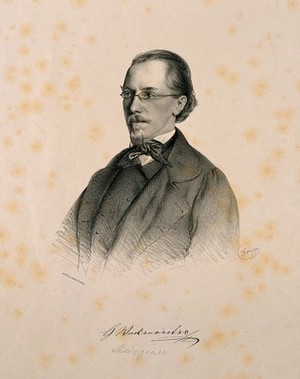 view Georg Wackenreiter. Lithograph by F. Krepp.