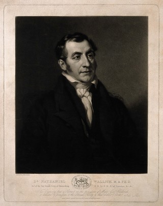 Nathaniel Wallich. Mezzotint, 1833, after J. Lucas.