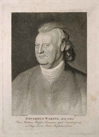 Edward Waring. Stipple engraving by J.G. and G.S. Facius after T. Kerrich.