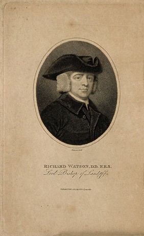 Richard Watson. Stipple engraving by J. Hopwood, 1804, after G. Romney.