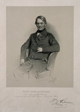 Joseph Wattman, Freiherr von Maelcamp-Beaulieu. Lithograph by E. Kaiser, 1850.