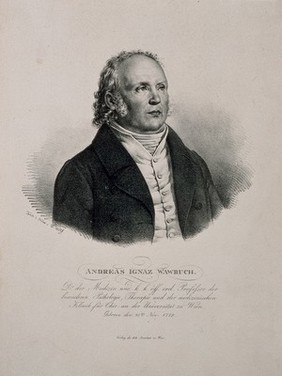 Andreas Ignaz Wawruch. Lithograph by F. Wolf.