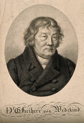 Georg Christian Gottlieb, Baron von Wedekind. Stipple engraving by F. Bolt, 1824.