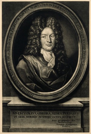 view Ernst Heinrich Wedel. Mezzotint by C. Weigel.