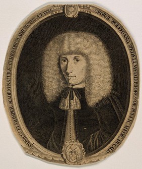 Georg Wolfgang Wedel. Line engraving by G.A. Wolfgang, 1677.