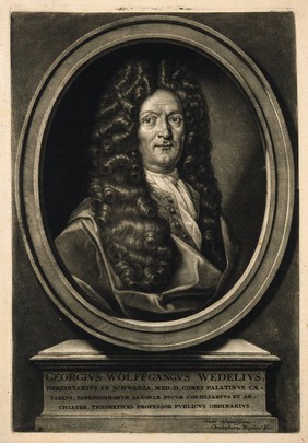 Georg Wolfgang Wedel. Mezzotint by C. Weigel.