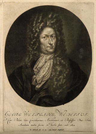 Georg Wolfgang Wedel. Mezzotint by P. Schenck.