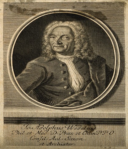 Johann Adolph Wedel. Line engraving by J.M. Bernigeroth.