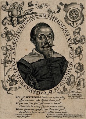 Eberhard Welper. Line engraving by P. Aubry, 1652.