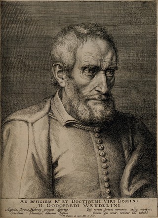Godefroy Wendelin (Vendelin). Line engraving by P. Fruytiers after himself.